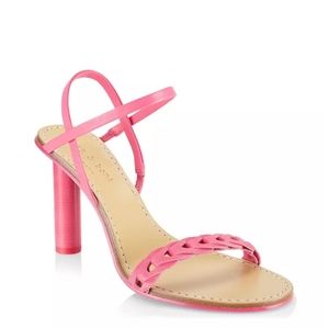 Infinity cylinder heel Slingback sandals